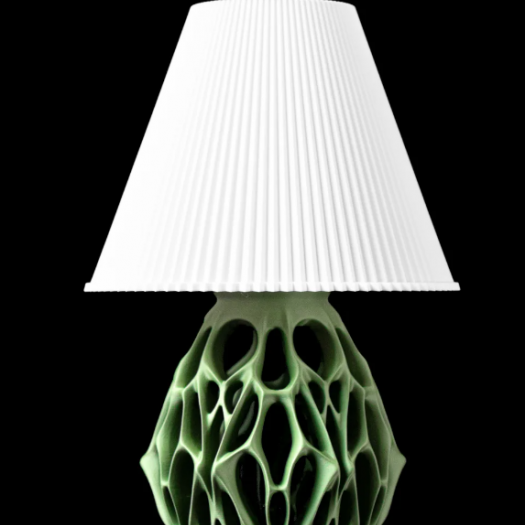 Geometrik Organic Desenli Masa Lambası