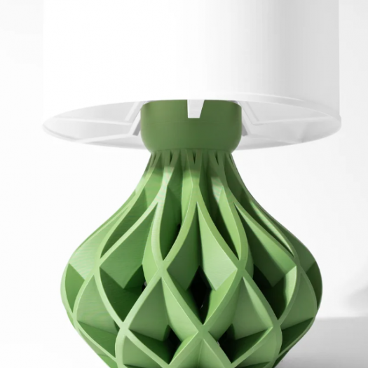 Çok Katmanlı Yeşil Örgü-Taban Masa Lambası