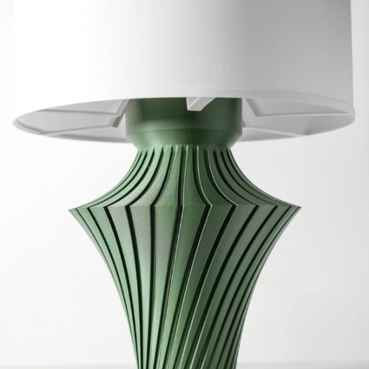 Çok Katmanlı Yeşil Örgü-Delikli Taban Masa Lambası
