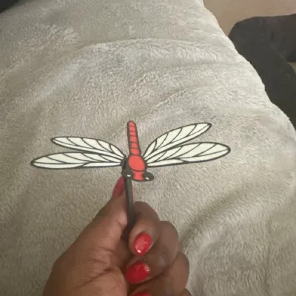 Yusufçuk ve Kelebek Tasarımlı 3D Baskı Kitap Ayracı