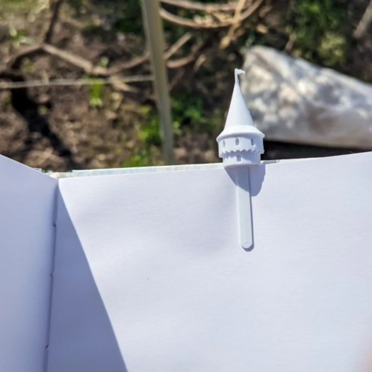 Galata Kulesi Tasarımlı 3D Baskı Kitap Ayracı Galata Kulesi Tasarımlı 3D Baskı Kitap Ayracı