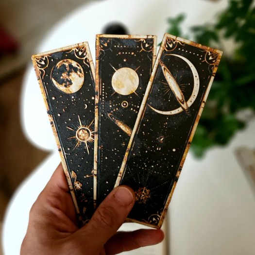 3D Baskı Uzay Temalı Kitap Ayracı Seti (3’lü)