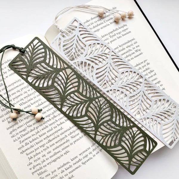 Yaprak Desenli  Kitap Ayracı Seti – Şık ve Zarif Tasarım (2’li)