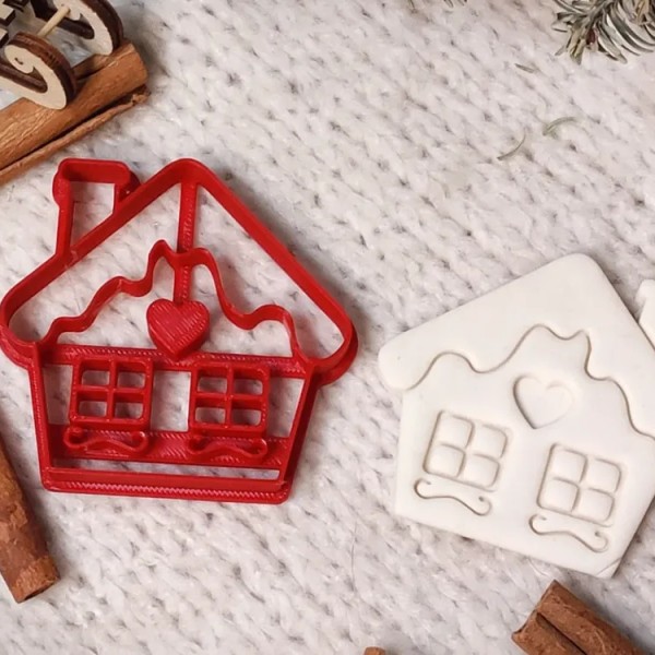 Gingerbread Ev Kurabiye Kalıbı – 3D Baskı Şeker Hamuru Kalıbı Gingerbread Ev Kurabiye Kalıbı – 3D Baskı Şeker Hamuru Kalıbı