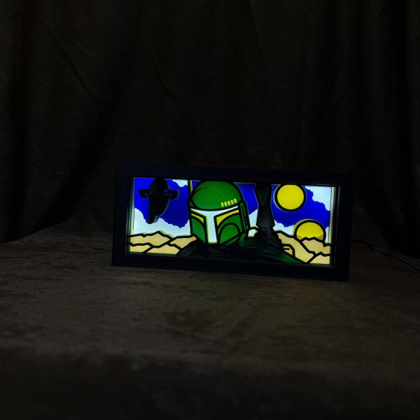 Boba Fett Lightbox (Işıklı Gece Lambası)