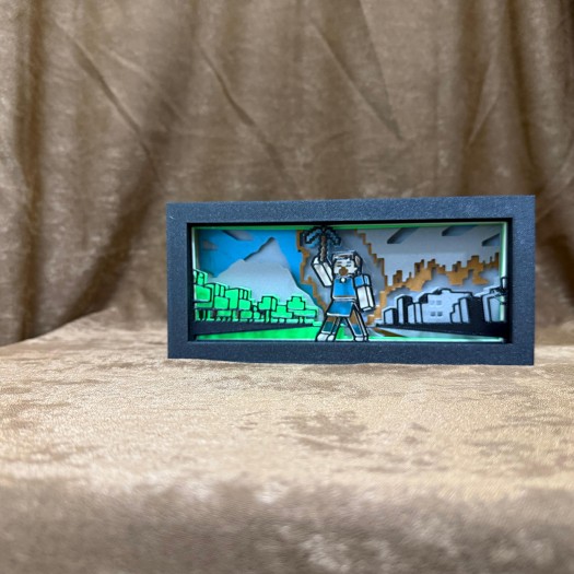 Minecraft Lightbox (Işıklı Gece Lambası)