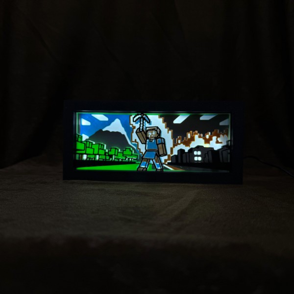 Minecraft Lightbox (Işıklı Gece Lambası)