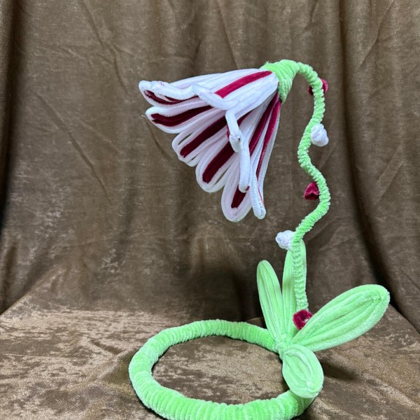 Şonil Çiçek Abajur