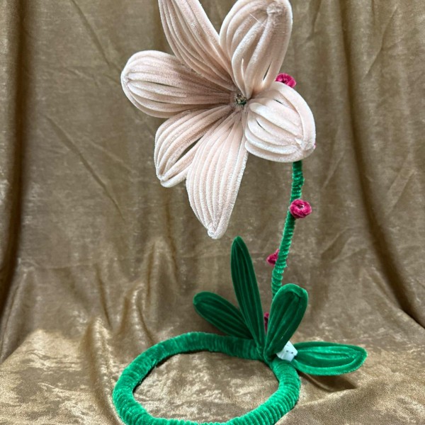 Şonil Çiçek Abajur