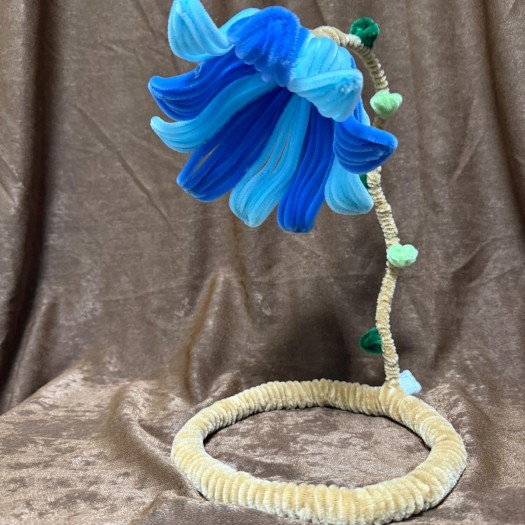 Şonil Çiçek Abajur