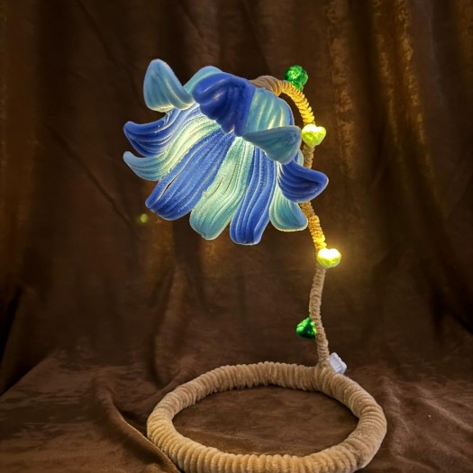 Şonil Çiçek Abajur Şonil Çiçek Abajur