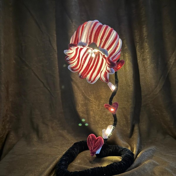 Şonil Çiçek Abajur