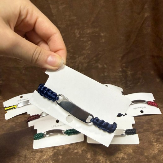 Kişiye Özel Örme Bileklik Lazer Kazıma