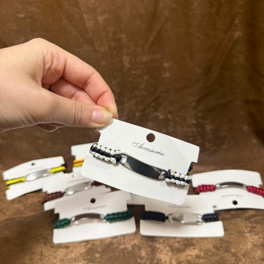 Kişiye Özel Örme Bileklik Lazer Kazıma