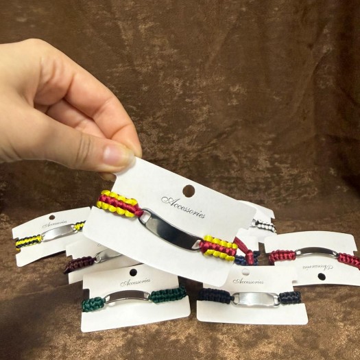 Kişiye Özel Örme Bileklik Lazer Kazıma