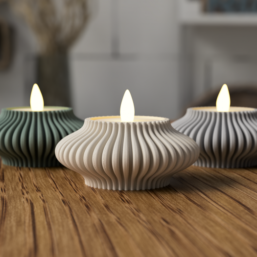 Bubble (Kabarcık) Tasarım Tealight Mumluk Seti (3'lü)
