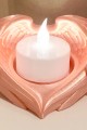 Kanatlı Kalp: Melek Kanadı Tealight Mumluk Kanatlı Kalp: Melek Kanadı Tealight Mumluk