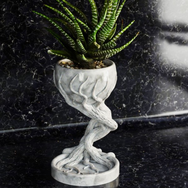 Yaşam Ağacı Kök Formlu Dekoratif Saksı 