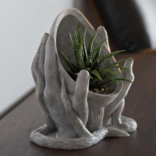 Koruyucu Eller Sukulent Saksısı 
