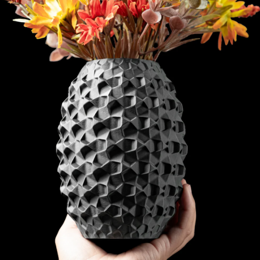 Geometrik Desenli Vazo | Modern Minimalist Dekoratif Saksı