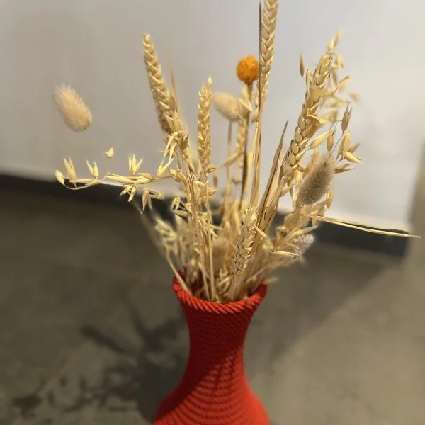 Halat Desenli 3D Baskı Dekoratif Vazo