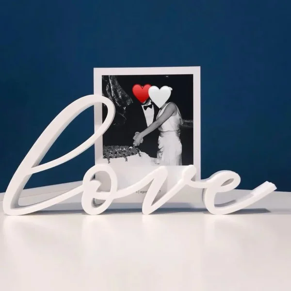 3D Baskı "Love" Dekoratif Yazı