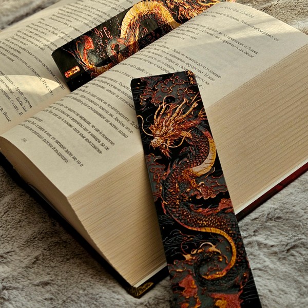 Ejderha Tasarımlı 3D Baskı Kitap Ayracı Ejderha Tasarımlı 3D Baskı Kitap Ayracı