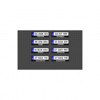 Kişiye Özel Plaka Tasarımlı 3D Baskı Anahtarlık