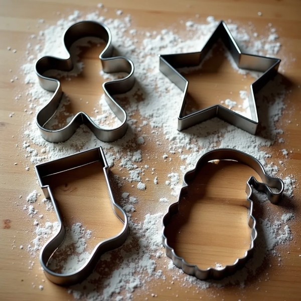 3D Baskı Yılbaşı Temalı Kurabiye Kalıbı Seti – 4’lü ????????