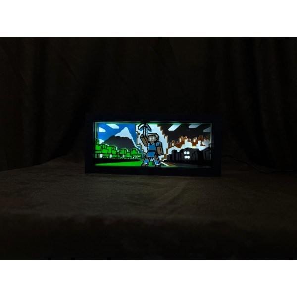 Minecraft Lightbox (Işıklı Gece Lambası)