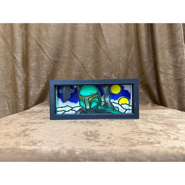 Boba Fett Lightbox (Işıklı Gece Lambası)