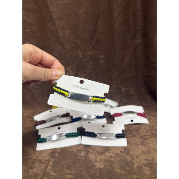 Kişiye Özel Örme Bileklik Lazer Kazıma