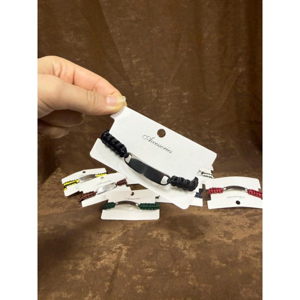 Kişiye Özel Örme Bileklik Lazer Kazıma