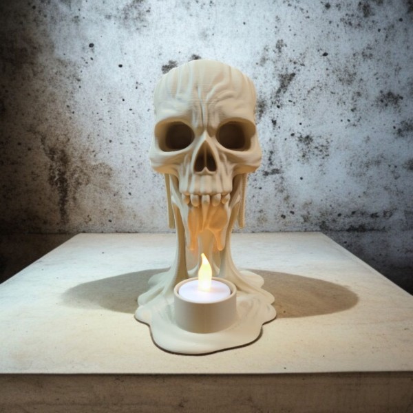 Eriyen (Dripping) Kurukafa LED Mumluk