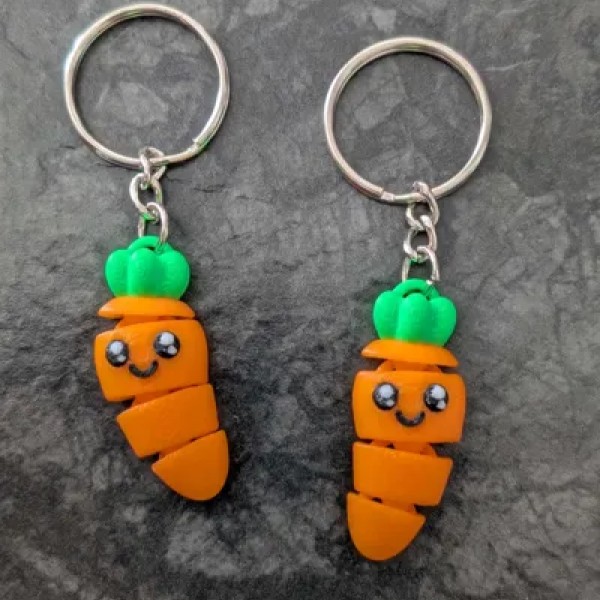 ???? Sevimli Eklemli Havuç Anahtarlık ???? Sevimli Eklemli Havuç Anahtarlık