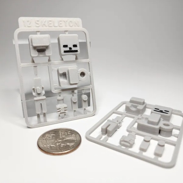 Blok İskelet Montaj Seti (Kendin Yap Anahtarlık/Figür)