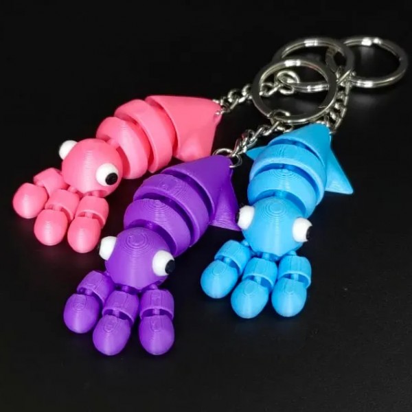 Eklemli Kalamar Anahtarlık Eklemli Kalamar Anahtarlık