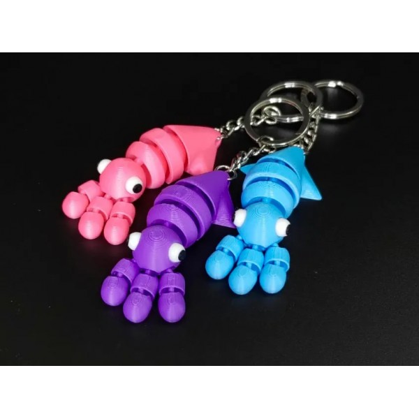 Eklemli Kalamar Anahtarlık 