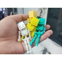 Minecraft Tarzı Hareketli İskelet Figür Anahtarlık