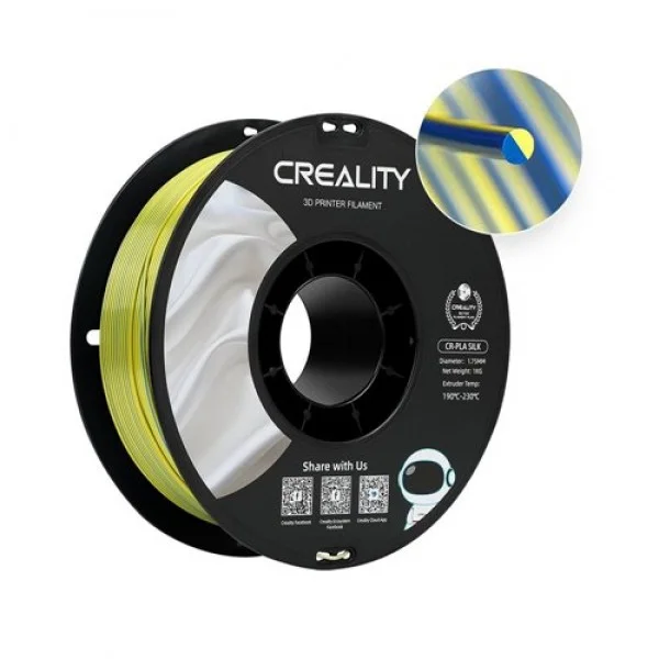 Creality Cr-Silk Pla 1,75mm 3D Filament 1Kg Sarı Mavi