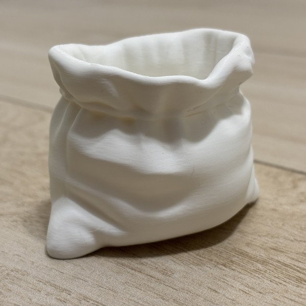 Minimalist Kese Formlu Seramik Saksı